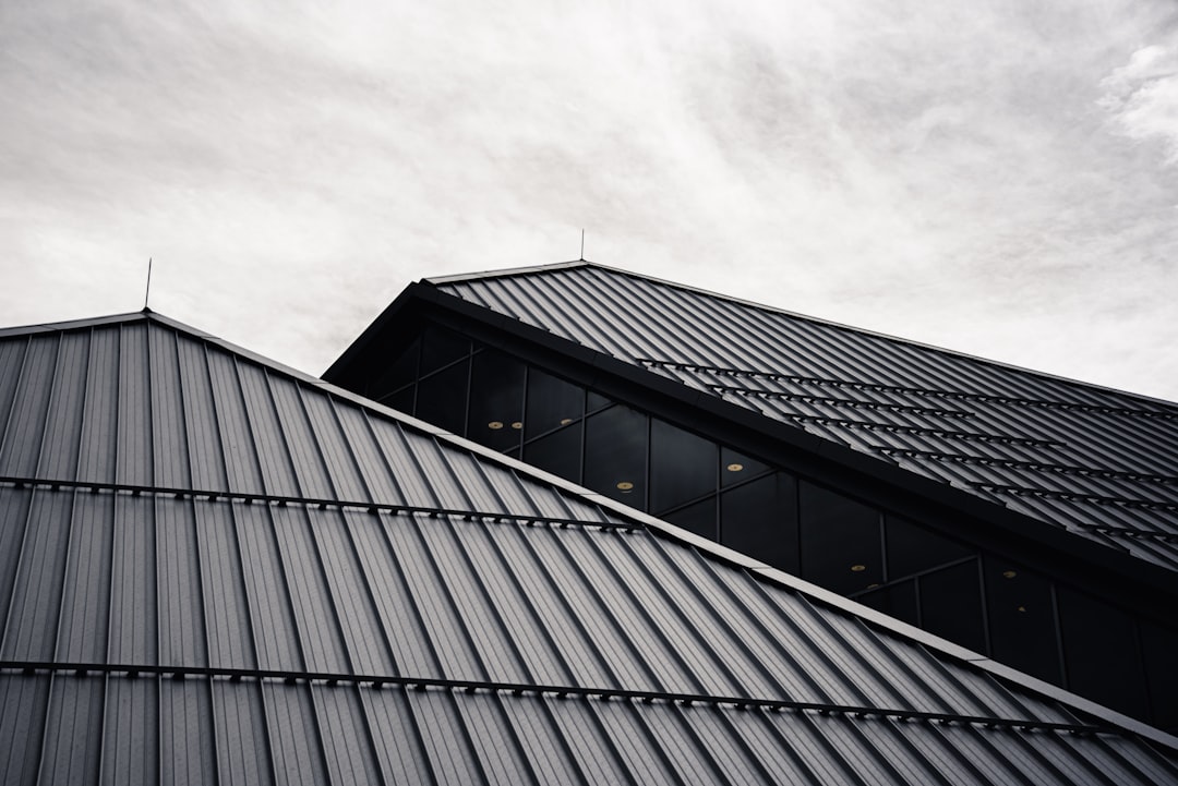 Standing-seam metal roof installed on a residential home