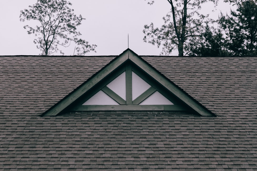 Brand-new architectural asphalt shingle roof on a residential home